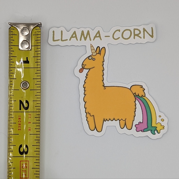 Llama-corn Sticker - Picture 2 of 2